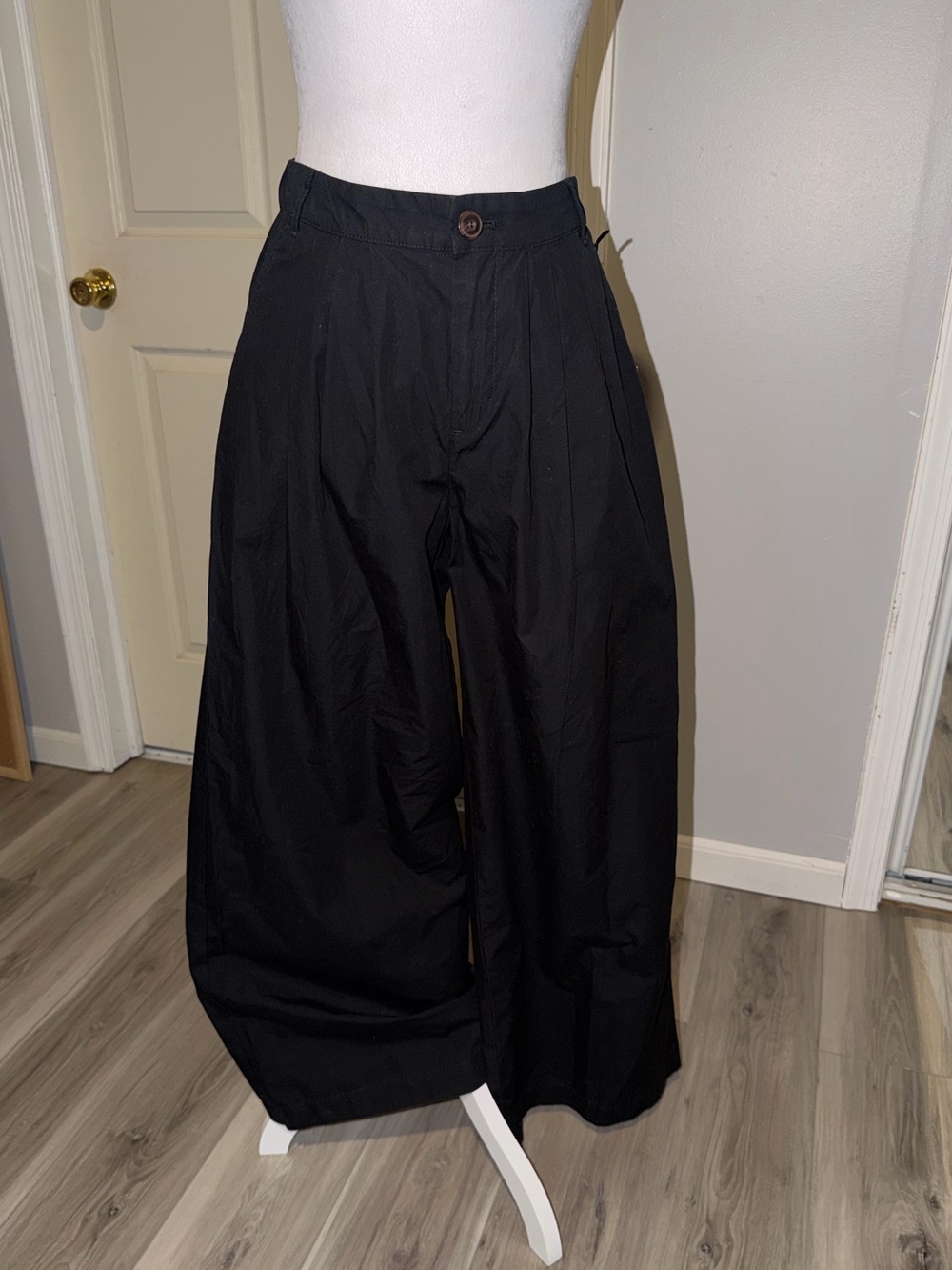 Wide Leg Black Ladies Pants - Classic Casual Trousers